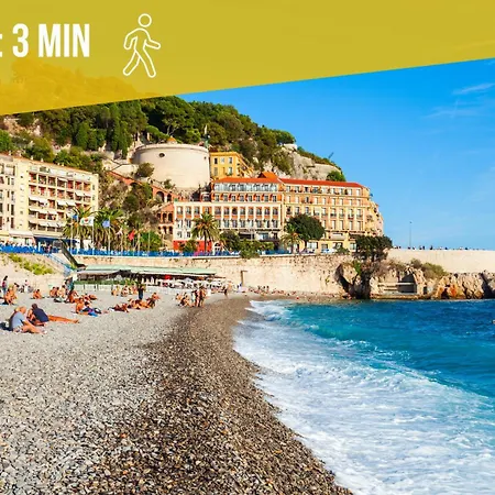 Nice-duplex-plage-climatisation Apartment