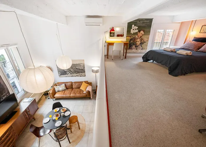 Nice-Duplex-Plage-Climatisation アパート