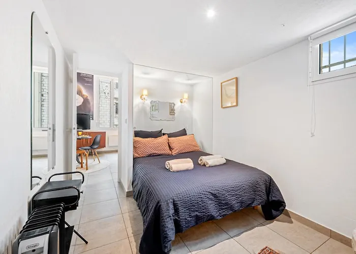 Nice-Duplex-Plage-Climatisation アパート *